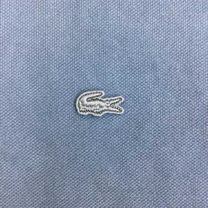 ラコステ LACOSTE カットソー 半袖 LACOSTE×DOORS MOSS STITCH S/S TEE 別注 L ロゴ、文字 青 / ブルー / blue メンズ USED 古着 中古 10156282