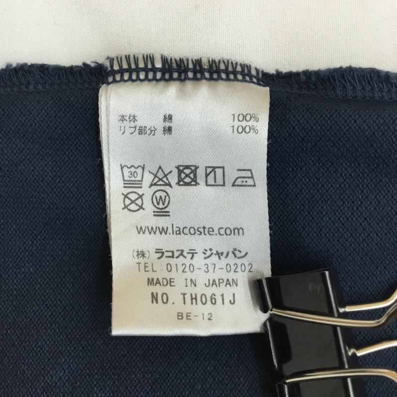 ラコステ LACOSTE カットソー 半袖 LACOSTE×DOORS MOSS STITCH S/S TEE 別注 L ロゴ、文字 青 / ブルー / blue メンズ USED 古着 中古 10156282