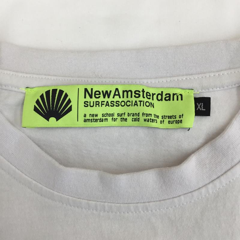 ＵＳフルギ US古着 Tシャツ 半袖 New Amsterdam LOGO TEE White XL ロゴ、文字 白 / ホワイト / white メンズ USED 古着 中古 10156283