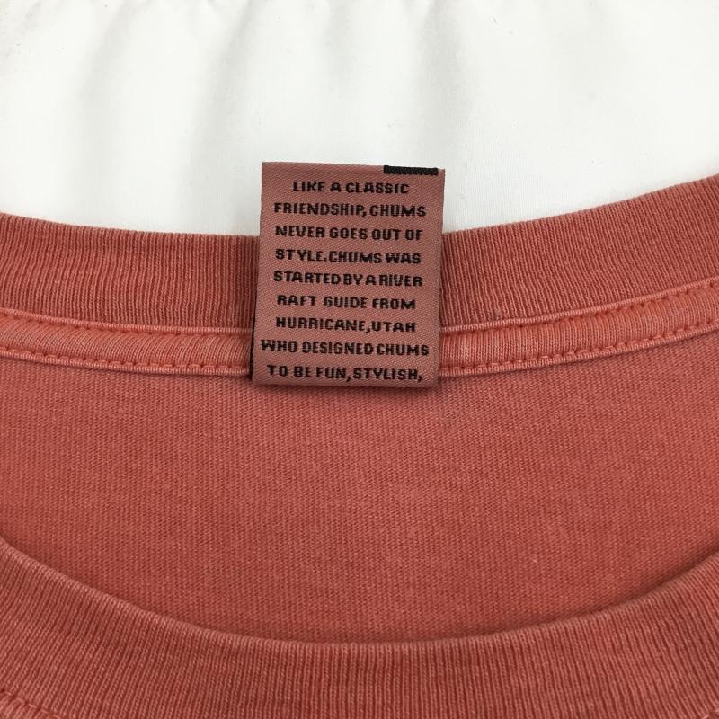 チャムス CHUMS Tシャツ 半袖 CHUMS HWYC Tシャツ CH01-2532 XL ロゴ、文字 赤 / レッド / red メンズ USED 古着 中古 10156284