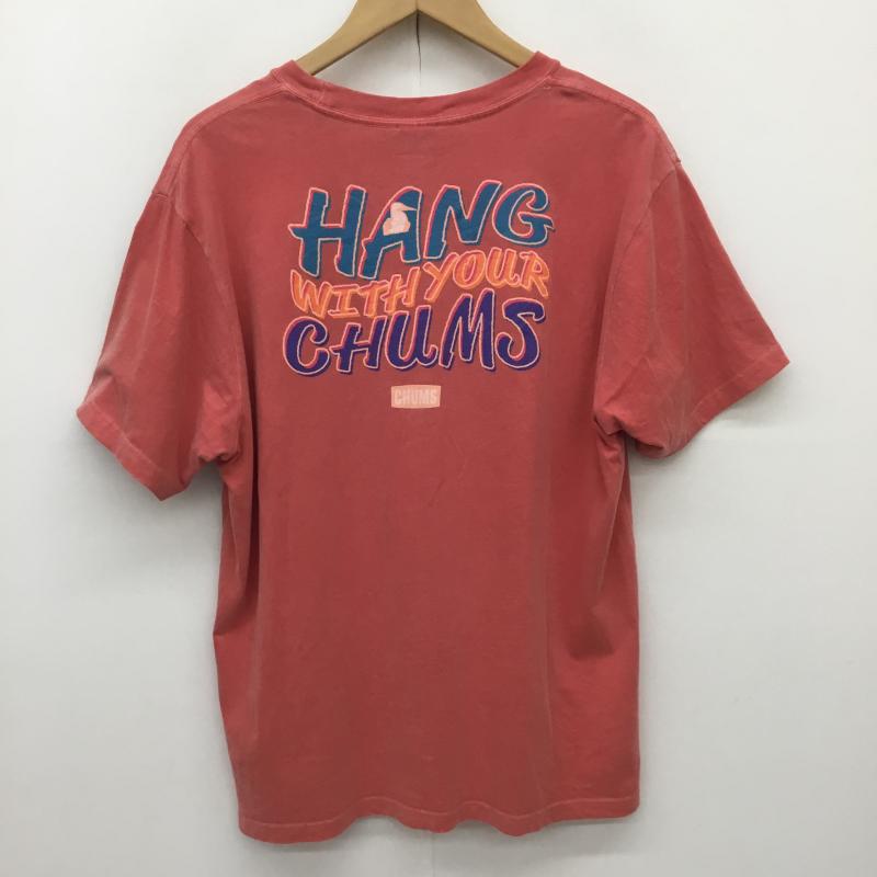 チャムス CHUMS Tシャツ 半袖 CHUMS HWYC Tシャツ CH01-2532 XL ロゴ、文字 赤 / レッド / red メンズ USED 古着 中古 10156284