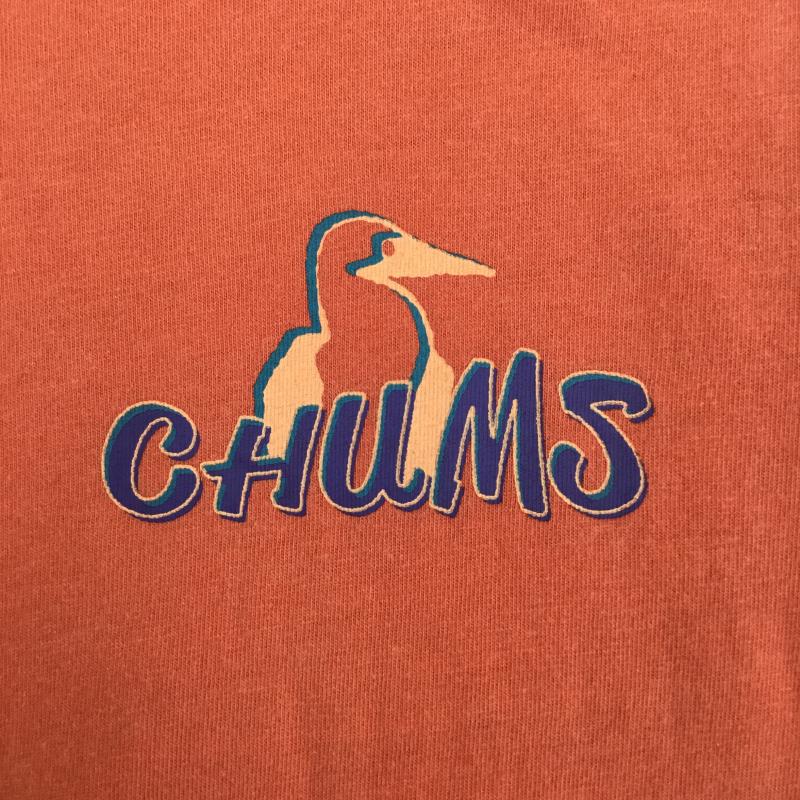 チャムス CHUMS Tシャツ 半袖 CHUMS HWYC Tシャツ CH01-2532 XL ロゴ、文字 赤 / レッド / red メンズ USED 古着 中古 10156284