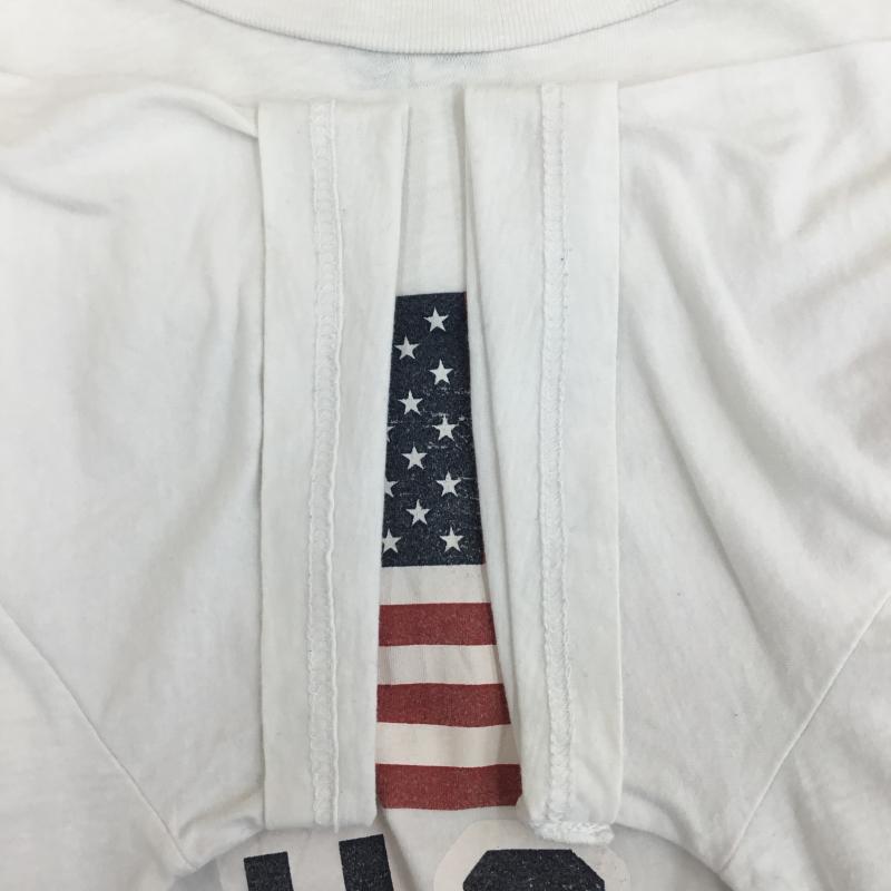 ユーズドクロージング used clothes Tシャツ 半袖 USA オリンピック Tシャツ ホワイト L ロゴ、文字 白 / ホワイト / white メンズ USED 古着 中古 10156285