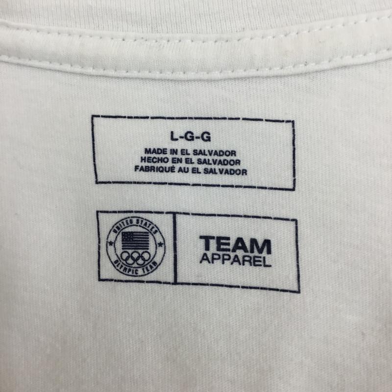 ユーズドクロージング used clothes Tシャツ 半袖 USA オリンピック Tシャツ ホワイト L ロゴ、文字 白 / ホワイト / white メンズ USED 古着 中古 10156285