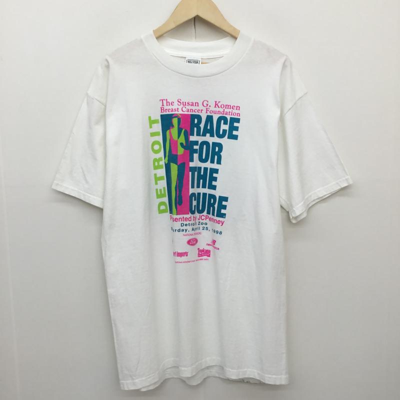 ユーズドクロージング used clothes Tシャツ 半袖 90s SILVER MOUNTAIN Tシャツ ホワイト L ロゴ、文字 白 / ホワイト / white メンズ USED 古着 中古 10156287