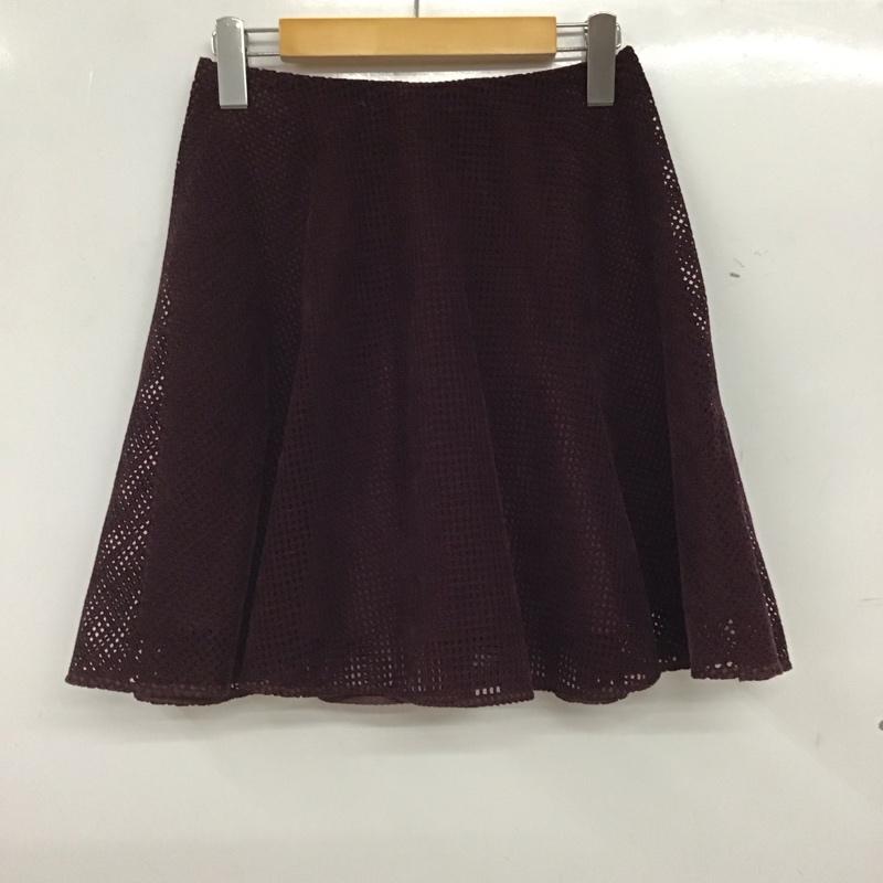 ジルスチュアート JILLSTUART スカート ミニスカート 0 無地 紫 / パープル / purple レディース USED 古着 中古 10156289