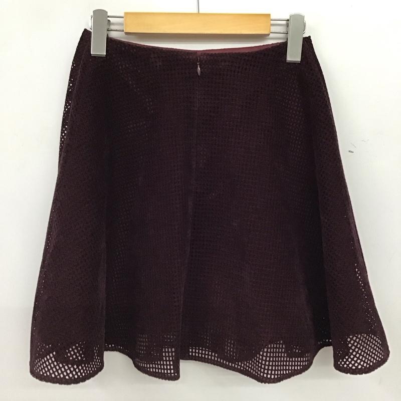 ジルスチュアート JILLSTUART スカート ミニスカート 0 無地 紫 / パープル / purple レディース USED 古着 中古 10156289