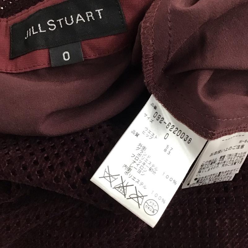 ジルスチュアート JILLSTUART スカート ミニスカート 0 無地 紫 / パープル / purple レディース USED 古着 中古 10156289