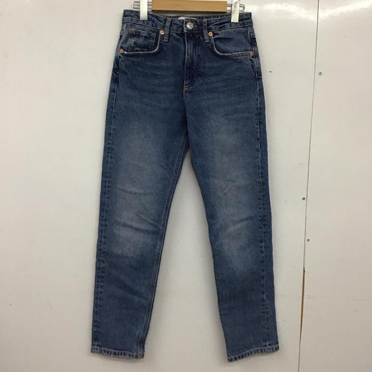 ザラ ZARA パンツ デニム、ジーンズ 34 無地 水色 / ライトブルー / レディース USED 古着 中古 10156292