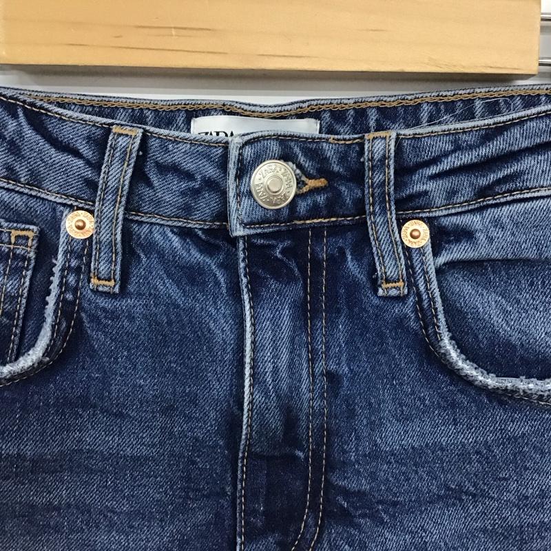 ザラ ZARA パンツ デニム、ジーンズ 34 無地 水色 / ライトブルー / レディース USED 古着 中古 10156292