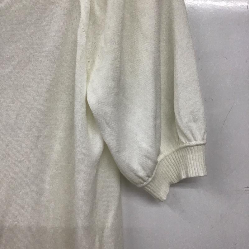 ブルーレーベル・クレストブリッジ BLUE LABEL CRESTBRIDGE カットソー 七分袖 38 無地 白 / ホワイト / white レディース USED 古着 中古 10156294