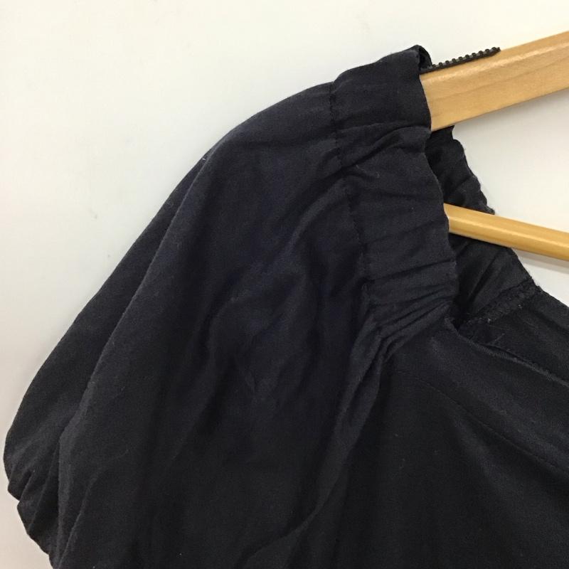 ブルーレーベル・クレストブリッジ BLUE LABEL CRESTBRIDGE カットソー 半袖 38 無地 黒 / ブラック / black レディース USED 古着 中古 10156295