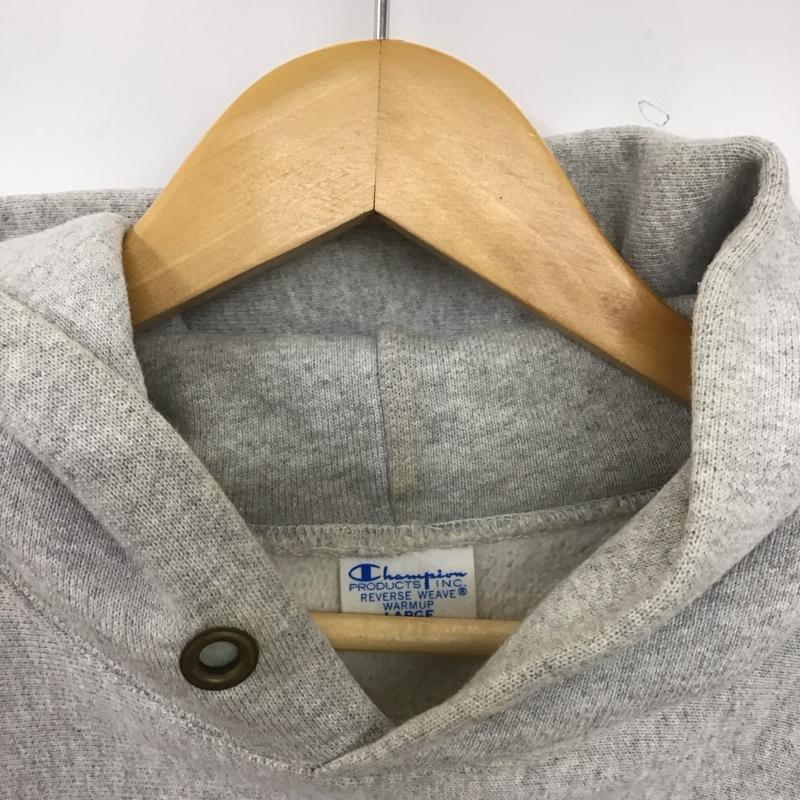 チャンピオン Champion パーカー 長袖 長袖パーカー プルオーバーパーカー スウェット L 無地 灰 / グレー / gray メンズ USED 古着 中古 10156296