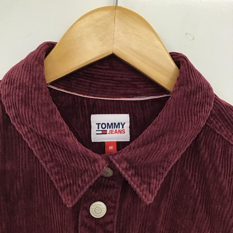 トミー ジーンズ TOMMY JEANS ジャケット、上着 ジャケット、ブレザー コーデュロイ M 無地 えんじ / ワインレッド / dark red レディース USED 古着 中古 10156300