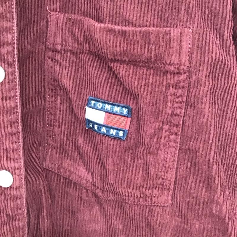 トミー ジーンズ TOMMY JEANS ジャケット、上着 ジャケット、ブレザー コーデュロイ M 無地 えんじ / ワインレッド / dark red レディース USED 古着 中古 10156300