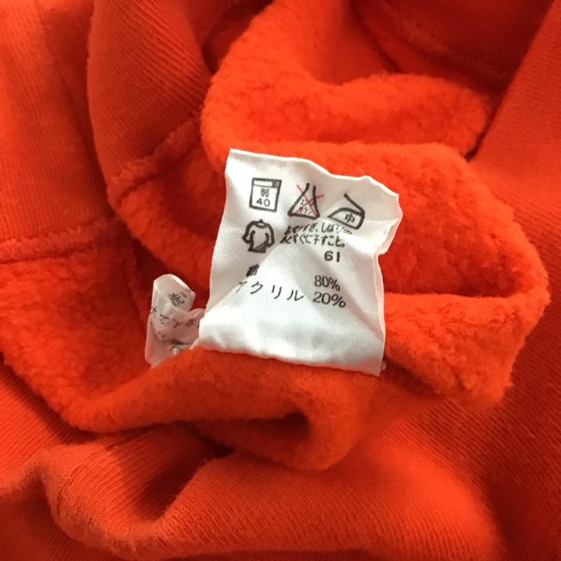 ラルフローレン RALPHLAUREN トレーナー 長袖 長袖トレーナー スウェット ジップアップネック プルオーバー M ロゴ、文字 橙 / オレンジ / orange メンズ USED 古着 中古 10156302