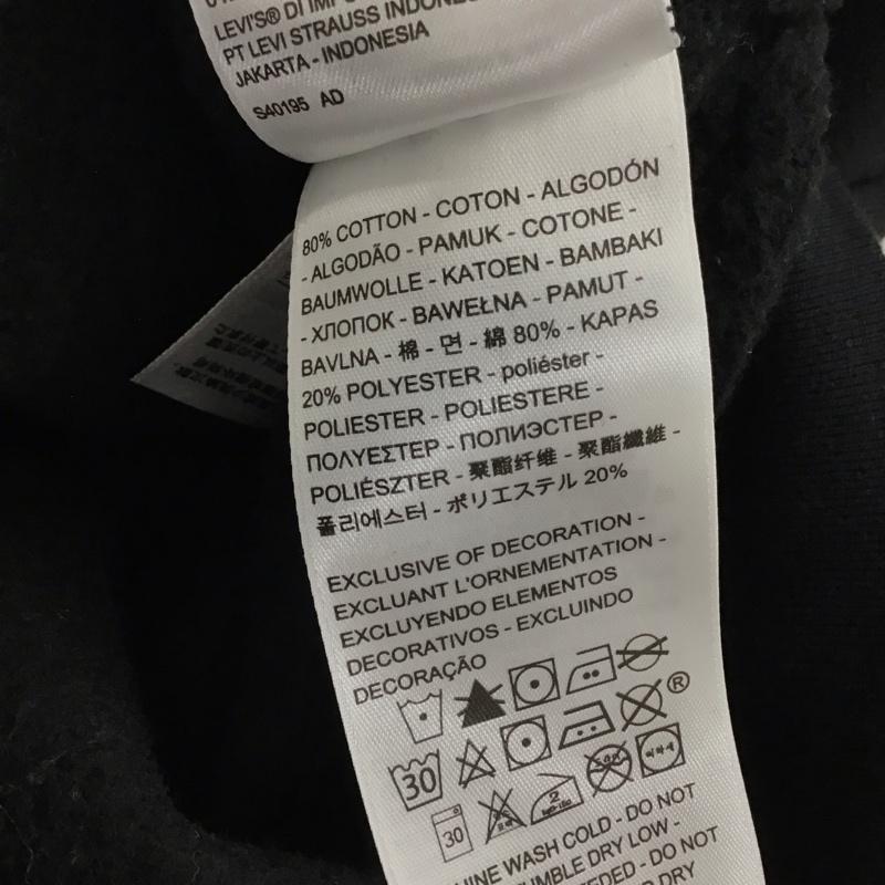 リーバイス Levi s トレーナー 長袖 長袖トレーナー スウェット クルーネック プルオーバー S ロゴ、文字 黒 / ブラック / black メンズ USED 古着 中古 10156309