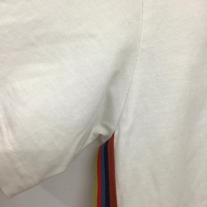 ポールスミス Paul Smith Tシャツ 半袖 半袖カットソー プリントTシャツ クルーネックカットソー M 無地 白 / ホワイト / white メンズ USED 古着 中古 10156310