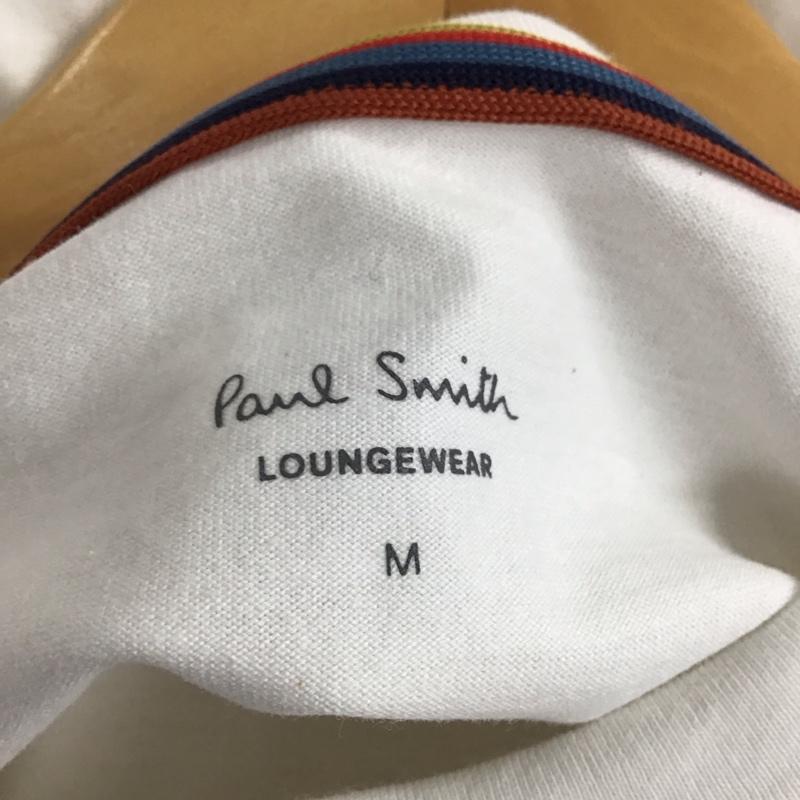 ポールスミス Paul Smith Tシャツ 半袖 半袖カットソー プリントTシャツ クルーネックカットソー M 無地 白 / ホワイト / white メンズ USED 古着 中古 10156310