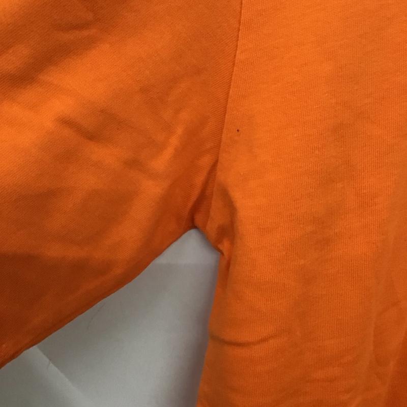 キャンプセブン CAMP7 Tシャツ 半袖 半袖カットソー プリントTシャツ クルーネックカットソー M ロゴ、文字 橙 / オレンジ / orange メンズ USED 古着 中古 10156311