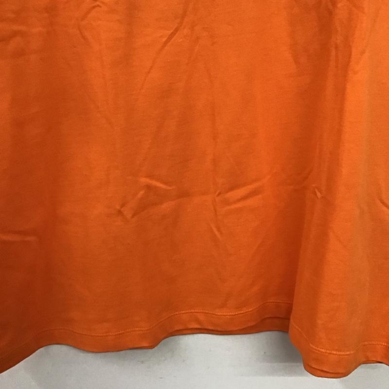 キャンプセブン CAMP7 Tシャツ 半袖 半袖カットソー プリントTシャツ クルーネックカットソー M ロゴ、文字 橙 / オレンジ / orange メンズ USED 古着 中古 10156311