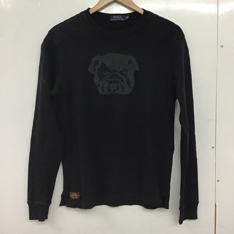 ポロラルフローレン POLO RALPH LAUREN トレーナー 長袖 長袖トレーナー スウェット クルーネック プルオーバー S 刺繍 ダークグレー / ダークグレー / メンズ USED 古着 中古 10156313