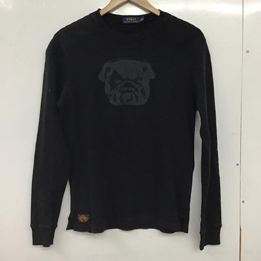 ポロラルフローレン POLO RALPH LAUREN トレーナー 長袖 長袖トレーナー スウェット クルーネック プルオーバー S 刺繍 ダークグレー / ダークグレー / メンズ USED 古着 中古 10156313