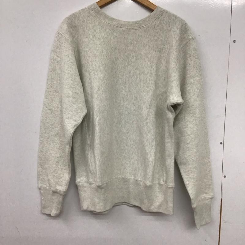 チャンピオン Champion トレーナー 長袖 長袖トレーナー スウェット クルーネック プルオーバー L ロゴ、文字 灰 / グレー / gray メンズ USED 古着 中古 10156314