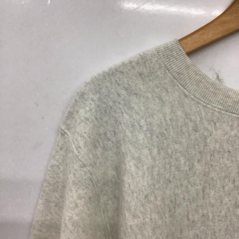 チャンピオン Champion トレーナー 長袖 長袖トレーナー スウェット クルーネック プルオーバー L ロゴ、文字 灰 / グレー / gray メンズ USED 古着 中古 10156314
