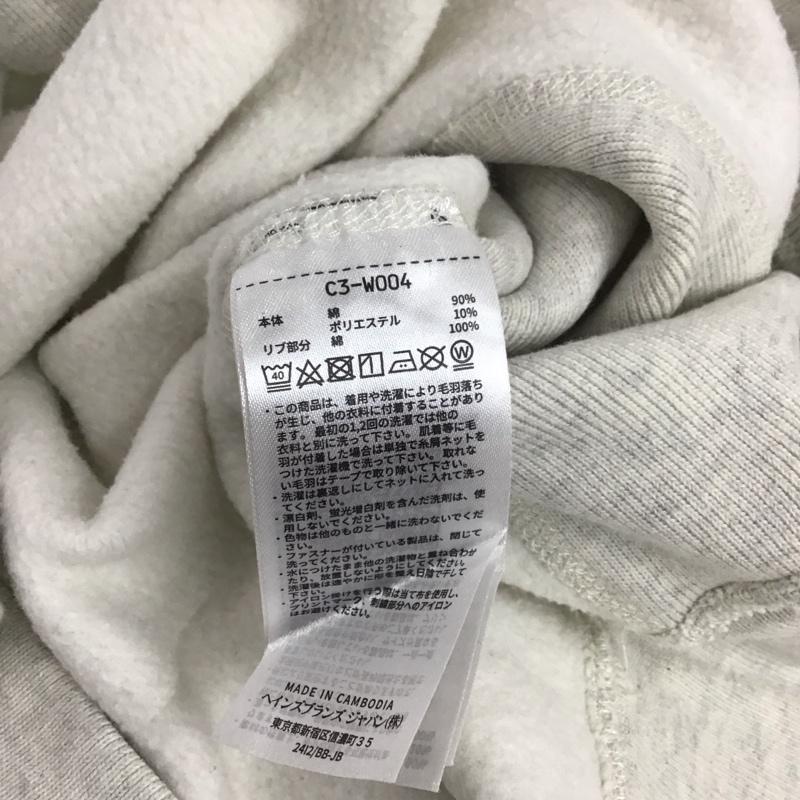 チャンピオン Champion トレーナー 長袖 長袖トレーナー スウェット クルーネック プルオーバー L ロゴ、文字 灰 / グレー / gray メンズ USED 古着 中古 10156314