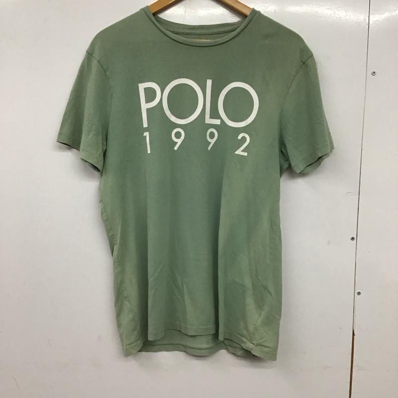 ポロラルフローレン POLO RALPH LAUREN Tシャツ 半袖 半袖カットソー プリントTシャツ クルーネックカットソー M ロゴ、文字 カーキ / カーキ / khaki メンズ USED 古着 中古 10156315
