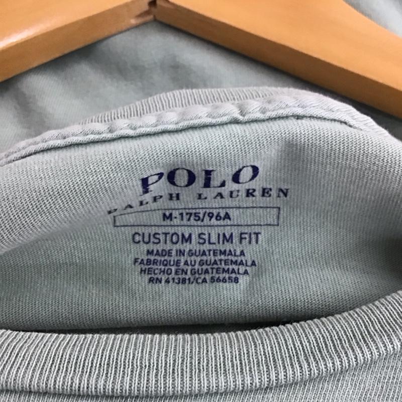 ポロラルフローレン POLO RALPH LAUREN Tシャツ 半袖 半袖カットソー プリントTシャツ クルーネックカットソー M ロゴ、文字 カーキ / カーキ / khaki メンズ USED 古着 中古 10156315