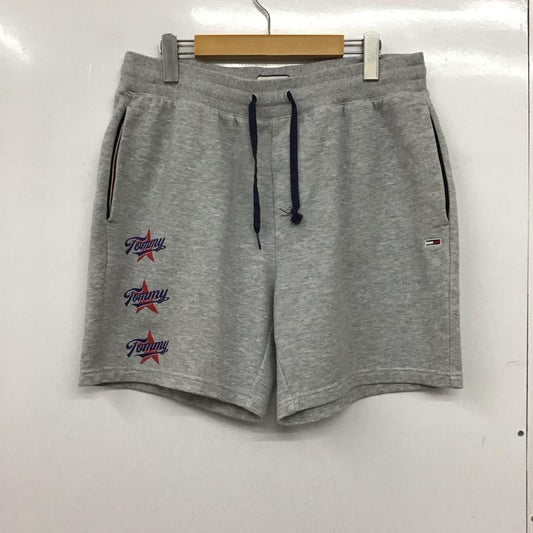トミー ジーンズ TOMMY JEANS パンツ ショートパンツ ハーフパンツ ショートパンツ スウェットパンツ L ロゴ、文字 灰 / グレー / gray メンズ USED 古着 中古 10156324