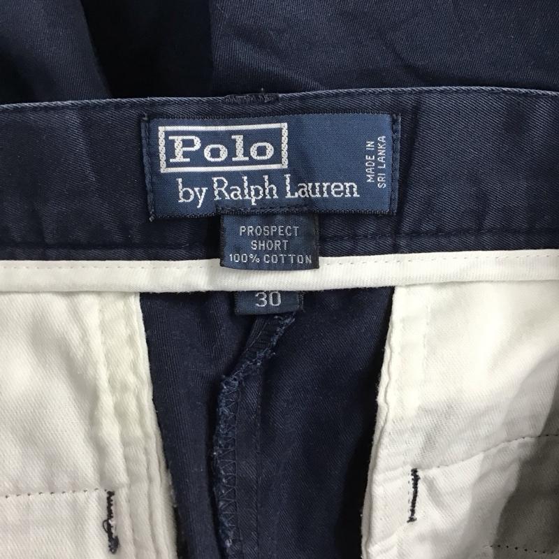 ポロバイラルフローレン Polo by RALPH LAUREN パンツ ショートパンツ ショートパンツ ハーフパンツ カジュアルパンツ 30インチ ロゴ、文字 紺 / ネイビー / navy メンズ USED 古着 中古 10156325