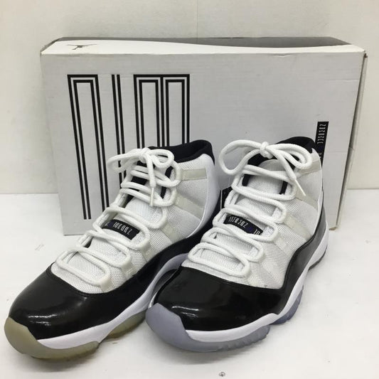 ナイキ NIKE スニーカー スニーカー Nike Air Jordan 11 Retro Concord 2011 378037-107 28.5cm ロゴ、文字 白 / ホワイト / white X 黒 / ブラック / black メンズ USED 古着 中古 10156327