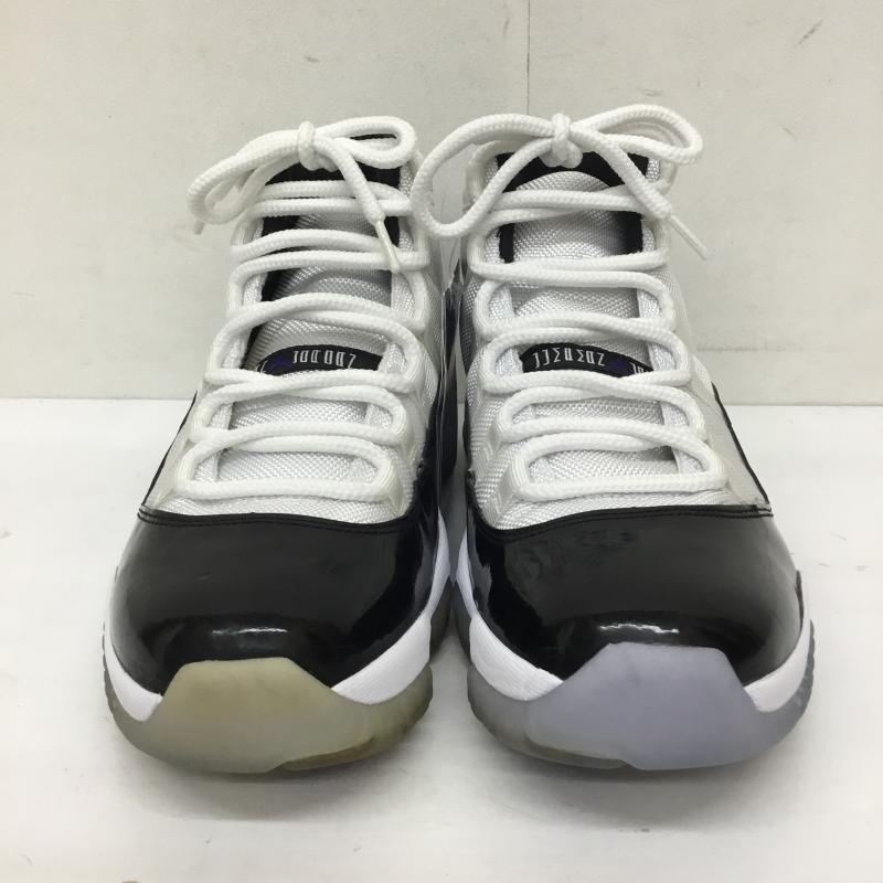 ナイキ NIKE スニーカー スニーカー Nike Air Jordan 11 Retro Concord 2011 378037-107 28.5cm ロゴ、文字 白 / ホワイト / white X 黒 / ブラック / black メンズ USED 古着 中古 10156327