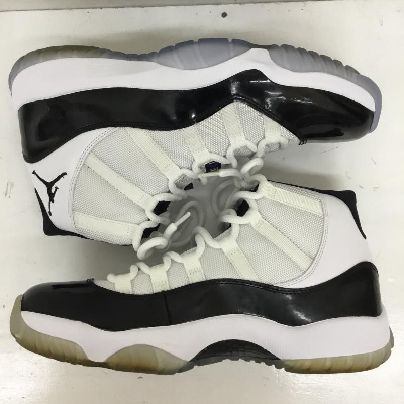 ナイキ NIKE スニーカー スニーカー Nike Air Jordan 11 Retro Concord 2011 378037-107 28.5cm ロゴ、文字 白 / ホワイト / white X 黒 / ブラック / black メンズ USED 古着 中古 10156327