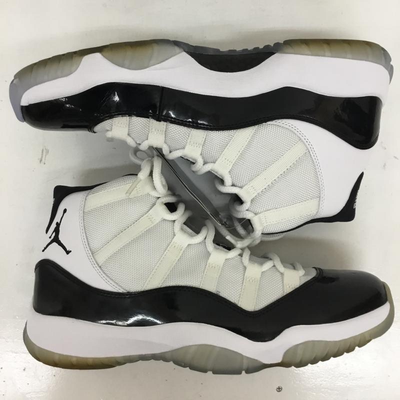 ナイキ NIKE スニーカー スニーカー Nike Air Jordan 11 Retro Concord 2011 378037-107 28.5cm ロゴ、文字 白 / ホワイト / white X 黒 / ブラック / black メンズ USED 古着 中古 10156327