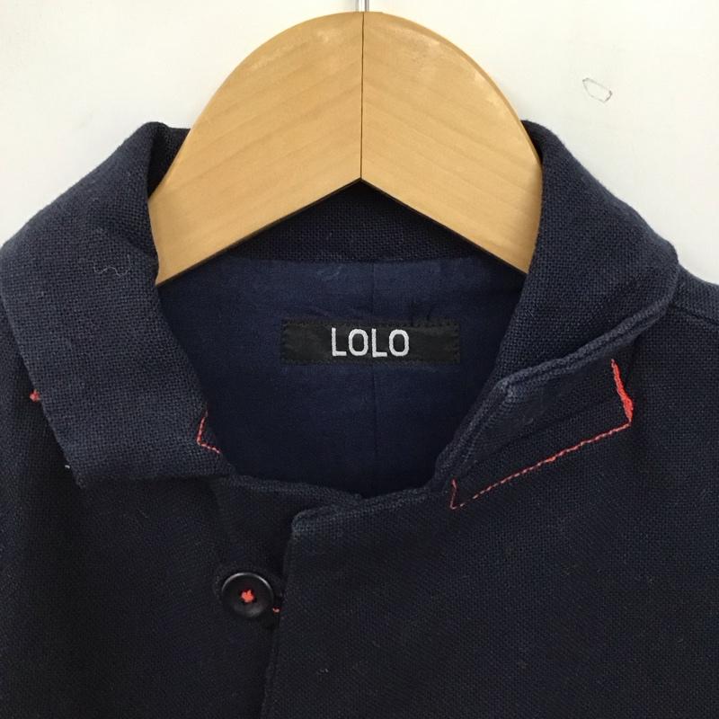 ロロ LOLO ジャケット、上着 ジャケット、ブレザー カジュアルジャケット アウター カラージャケット S 無地 紺 / ネイビー / navy メンズ USED 古着 中古 10156332