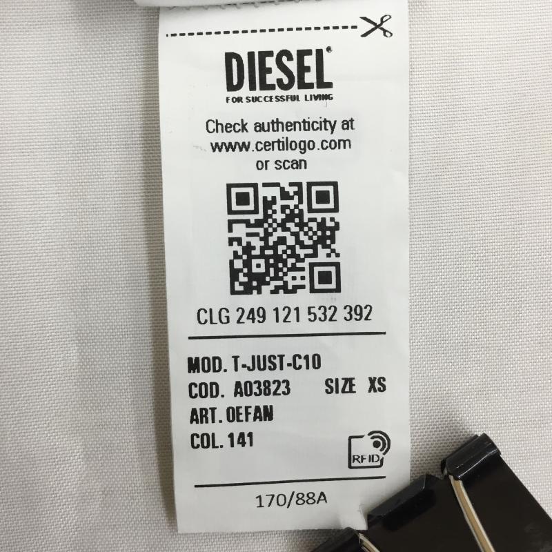 ディーゼル DIESEL Tシャツ 半袖 DIESEL T-JUST-C10 半袖Tシャツ XS プリント 白 / ホワイト / white メンズ USED 古着 中古 10156335