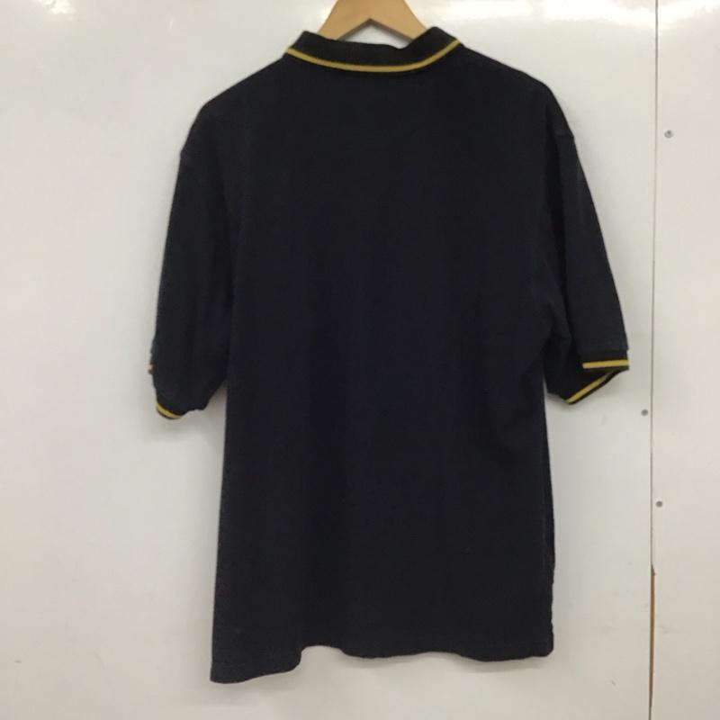 ナイキ NIKE ポロシャツ 半袖 半袖ポロシャツ カラーシャツ 半袖カットソー L ロゴ、文字 紺 / ネイビー / navy メンズ USED 古着 中古 10156341