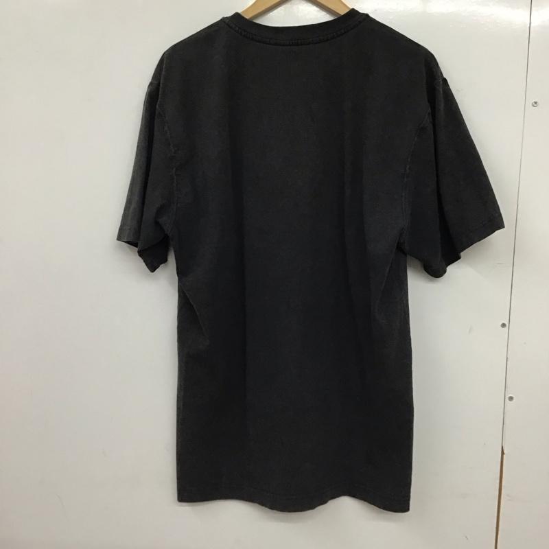 カーハート Carhartt Tシャツ 半袖 半袖カットソー プリントTシャツ ヘンリーネックカットソー M ロゴ、文字 ダークグレー / ダークグレー / メンズ USED 古着 中古 10156342