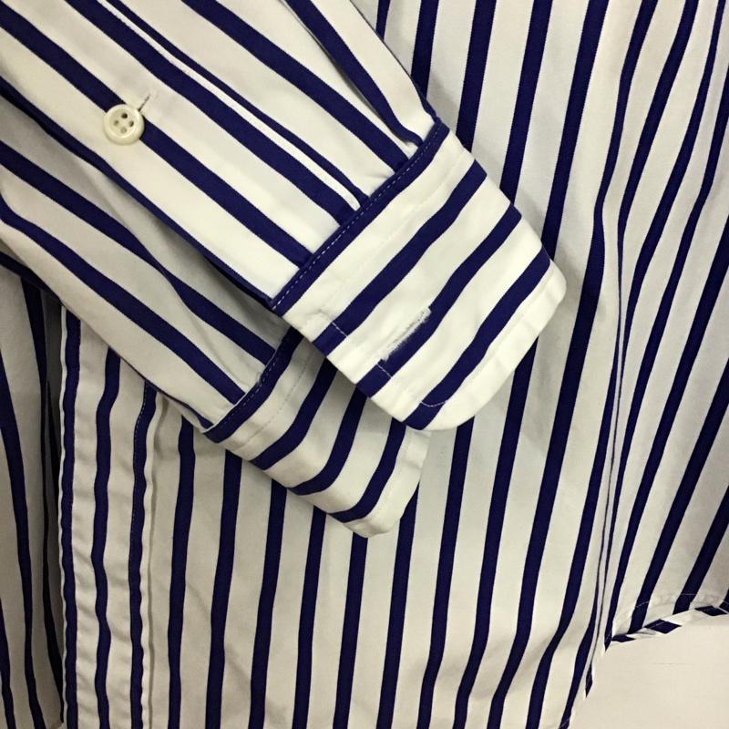 ラルフローレン RALPHLAUREN シャツ、ブラウス 長袖 長袖シャツ ストライプシャツ カラーシャツ ボタンダウンシャツ M ストライプ 白 / ホワイト / white X 青 / ブルー / blue メンズ USED 古着 中古 10156343