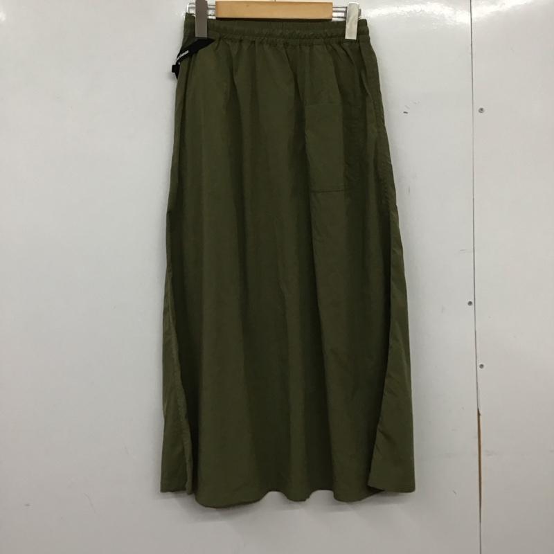 カリマー Karrimor スカート ひざ丈スカート ロングスカート フレアスカート カジュアルスカート S 無地 カーキ / カーキ / khaki レディース USED 古着 中古 10156349