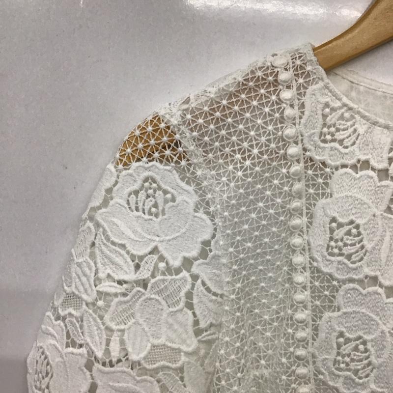 ジルスチュアート JILLSTUART カットソー 半袖 半袖カットソー クルーネック M  白 / ホワイト / white レディース USED 古着 中古 10156355