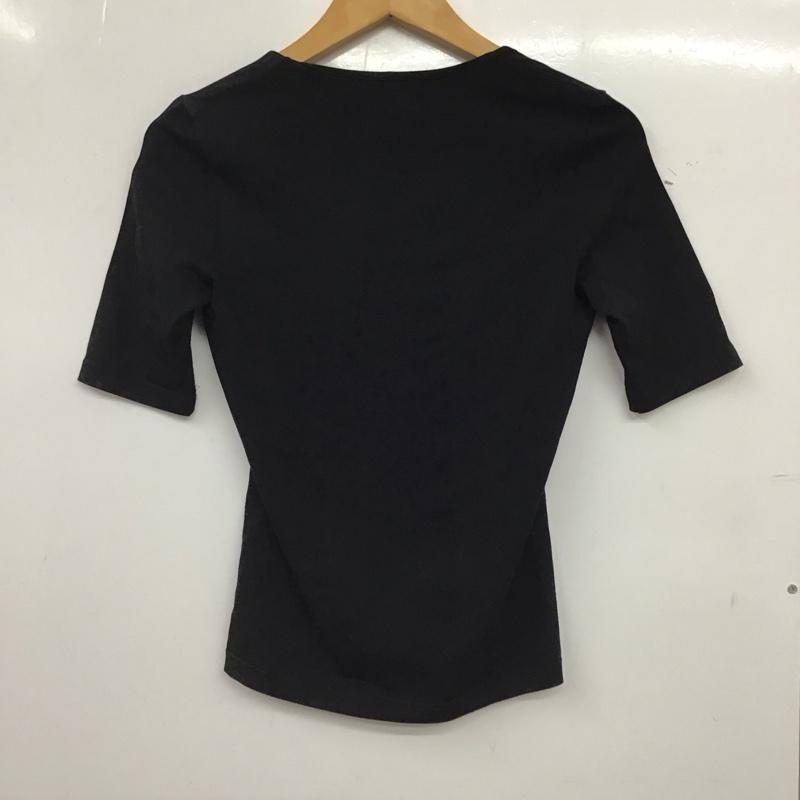 サルヴァトーレフェラガモ Salvatore Ferragamo Tシャツ 半袖 半袖カットソー 無地カットソー S 無地 黒 / ブラック / black レディース USED 古着 中古 10156357