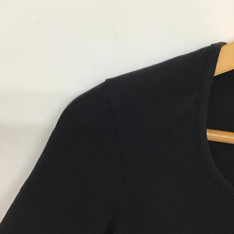 サルヴァトーレフェラガモ Salvatore Ferragamo Tシャツ 半袖 半袖カットソー 無地カットソー S 無地 黒 / ブラック / black レディース USED 古着 中古 10156357