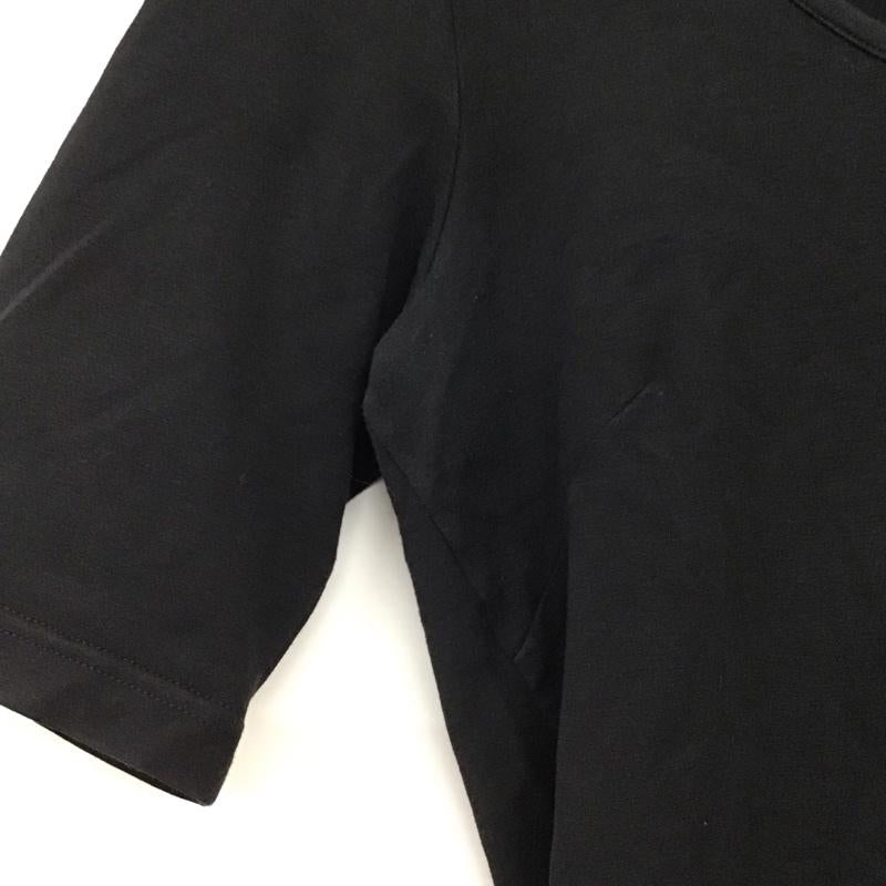 サルヴァトーレフェラガモ Salvatore Ferragamo Tシャツ 半袖 半袖カットソー 無地カットソー S 無地 黒 / ブラック / black レディース USED 古着 中古 10156357