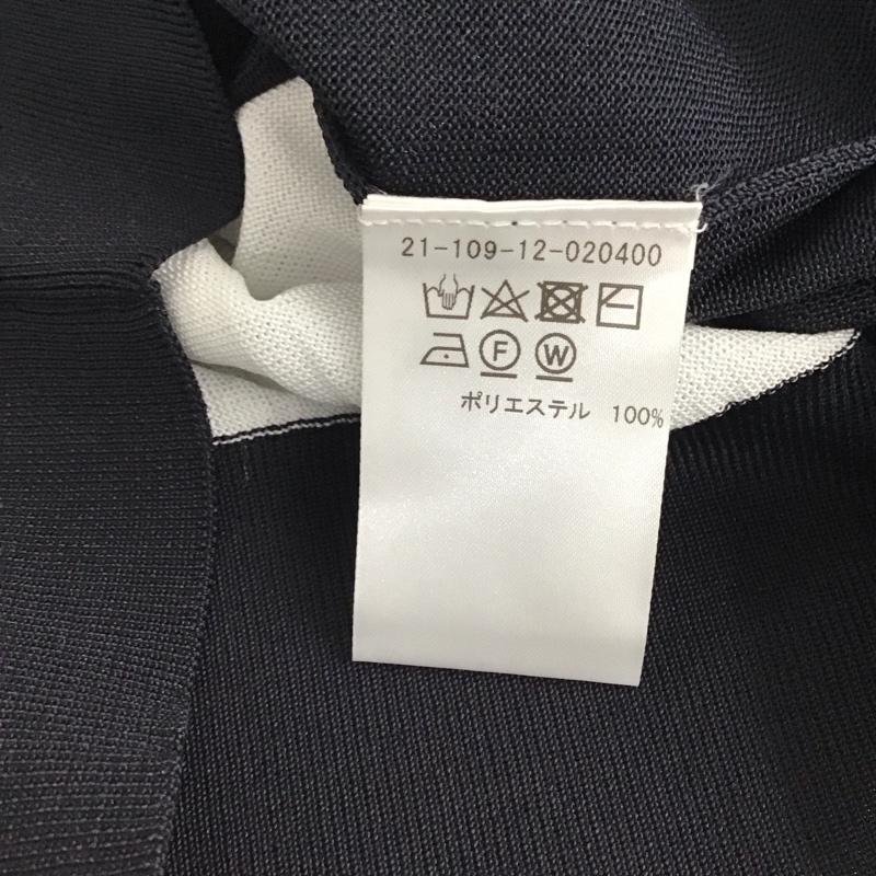 エストネーション ESTNATION カットソー 長袖 長袖カットソー Vネックカットソー FREE プリント 黒 / ブラック / black X 白 / ホワイト / white X 青 / ブルー / blue レディース USED 古着 中古 10156358