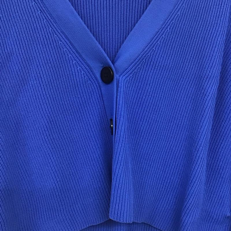 レイビームス Ray BEAMS カーディガン 長袖 長袖カーディガン 前ボタン ニットカーディガン 無地 青 / ブルー / blue レディース USED 古着 中古 10156359